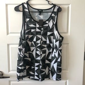Men’s geo print tank